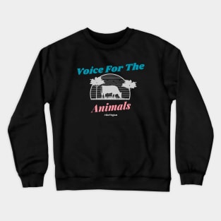 Voice For The Animals Go Vegan Crewneck Sweatshirt